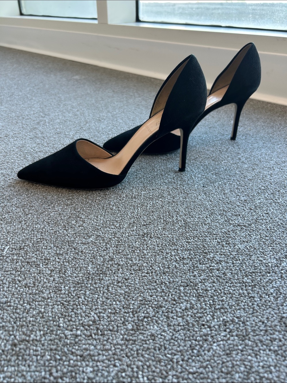 J.Crew Elegant black pointed-toe heels 🖤  8 1/2